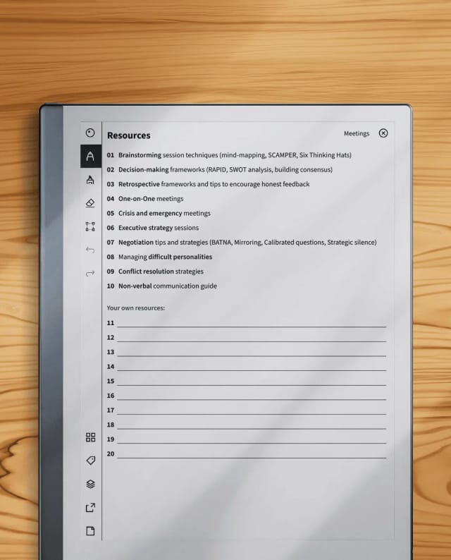 FLOW Meeting resources index