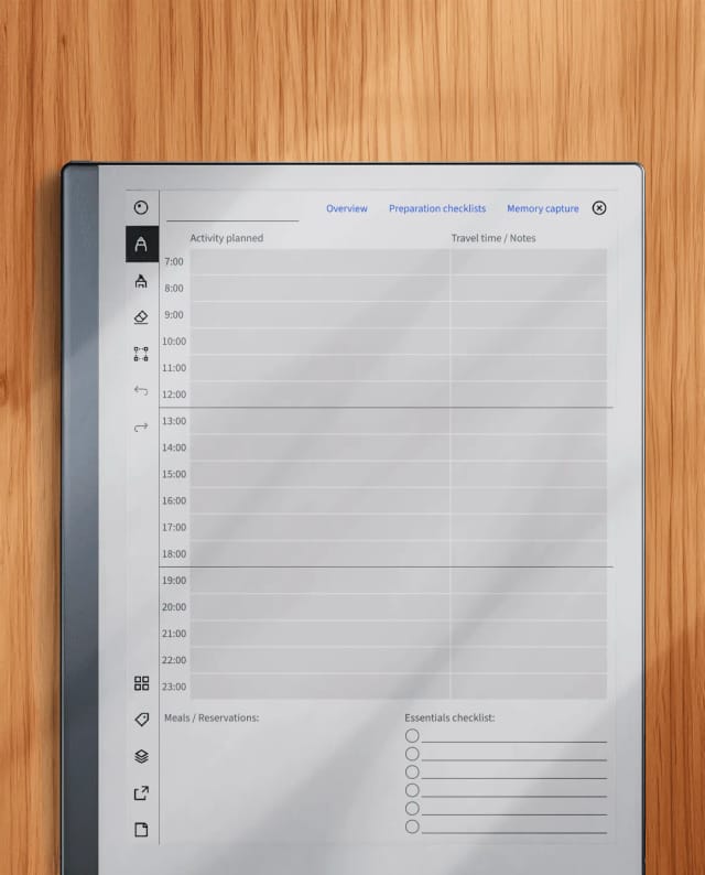 FLOW Travel daily planning