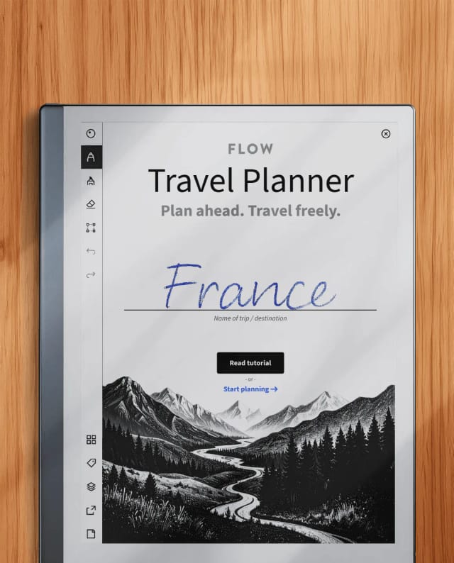 FLOW Travel on reMarkable